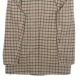 PIERRETTE B Womens Blazer Jacket Brown Plaid L