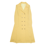 Womens Overcoat Jacket Beige Wool M