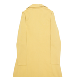 Womens Overcoat Jacket Beige Wool M