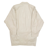 Womens Jacket Cream Faux Leather L