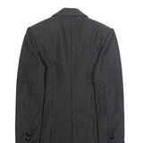 SINOE Womens Blazer Jacket Black Striped L