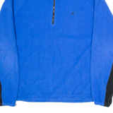 NAUTICA Mens Fleece Blue 1/4 Zip L