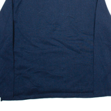 WRANGLER Mens Jumper Blue 1/4 Zip Tight Knit L