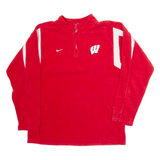 NIKE Mens Fleece Red 1/4 Zip L
