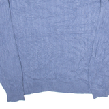 NAUTICA Mens Jumper Blue 1/4 Zip Cable Knit L
