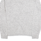 CHAPS Mens Jumper White 1/4 Zip Tight Knit M