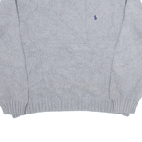 POLO RALPH LAUREN Womens Jumper Grey Tight Knit XL