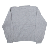 POLO RALPH LAUREN Womens Jumper Grey Tight Knit XL