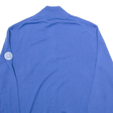 POLO SPORT RALPH LAUREN Mens Jumper Blue Button Neck Tight Knit XL