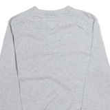 TOMMY HILFIGER Womens Jumper Grey V-Neck Tight Knit M