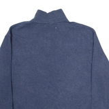 POLO RALPH LAUREN Mens Jumper Blue 1/4 Zip Tight Knit 2XL