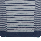 NAUTICA Mens Jumper Grey Striped Tight Knit 2XL