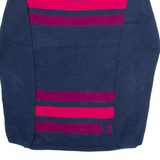 TOMMY HILFIGER Womens Jumper Blue Striped Tight Knit S