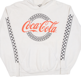 COCA COLA Womens White Hoodie M