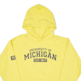 HANES University Of Michigan Mens Yellow Hoodie USA M