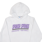 RUSSELL ATHLETIC Cougars Football Mens White Hoodie USA M