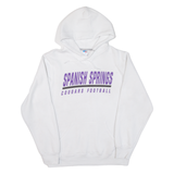 RUSSELL ATHLETIC Cougars Football Mens White Hoodie USA M