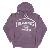Manchester Beach Womens Purple Hoodie USA M