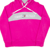 TOMMY HILFIGER Womens Pink Hoodie M