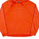 TOMMY HILFIGER Womens Orange Hoodie M