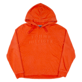 TOMMY HILFIGER Womens Orange Hoodie M