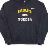 NIKE Eagles Soccer Mens Black Hoodie USA L