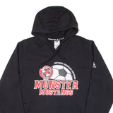 ADIDAS Munster Mustangs Soccer Mens Black Hoodie USA XL