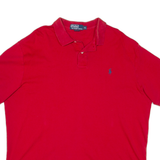 POLO RALPH LAUREN Mens Polo Shirt Red XL