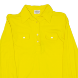 Womens Polo Shirt Yellow Long Sleeve S