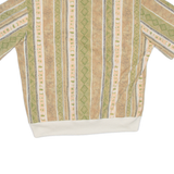 BON WORTH Womens Polo Shirt Green Striped L