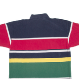 NAUTICA Mens Polo Shirt Blue Striped L