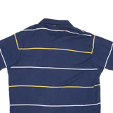 NAUTICA Mens Polo Shirt Blue Striped L