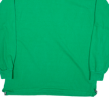 RUGBY WORLD Mens Polo Shirt Green Long Sleeve XL