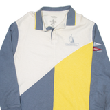 NAUTICA Slim Fit Mens Polo Shirt Blue Long Sleeve 2XL