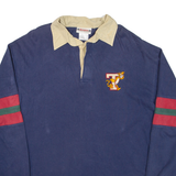 DISNEY Tiger Mens Polo Shirt Blue Long Sleeve M