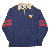 DISNEY Tiger Mens Polo Shirt Blue Long Sleeve M