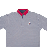 TOMMY HILFIGER Golf Mens Polo Shirt Blue Striped L