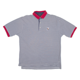 TOMMY HILFIGER Golf Mens Polo Shirt Blue Striped L