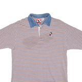 MICKEY INC Mickey Mouse Mens Polo Shirt Red Striped XL