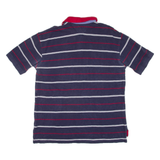 TOMMY HILFIGER Mens Polo Shirt Blue Striped XL