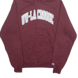 CHAMPION University Of Wisconsin La Crosse Mens Maroon Hoodie USA S