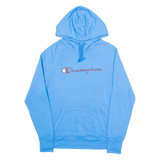 CHAMPION Mens Blue Hoodie S