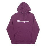 CHAMPION Womens Purple Hoodie M