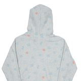 CHAMPION REVERSE WEAVE All Over Print Mens Grey Hoodie S