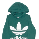 ADIDAS ORIGINALS Womens Green Hoodie UK 6