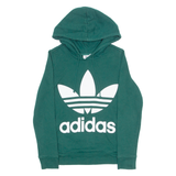 ADIDAS ORIGINALS Womens Green Hoodie UK 6