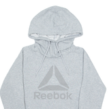 REEBOK Mens Grey Hoodie S