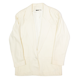 EMILIO CARDUCCI Womens Blazer Jacket Cream Wool UK 8