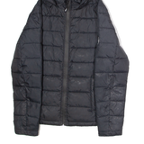 DIESEL Womens Puffer Jacket Black Hooded M