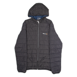ELLESSE Mens Puffer Jacket Black Hooded M